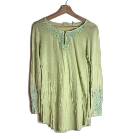 Soft surroundings ladies slight sheer lightweight long sleeve top size medium - Picture 1 of 11